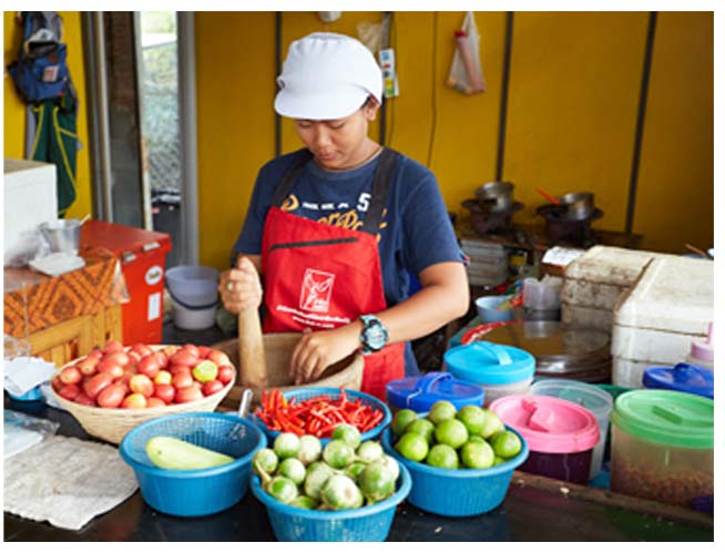 Thai and Isan food menu at Somtum Baan Suan Pattaya